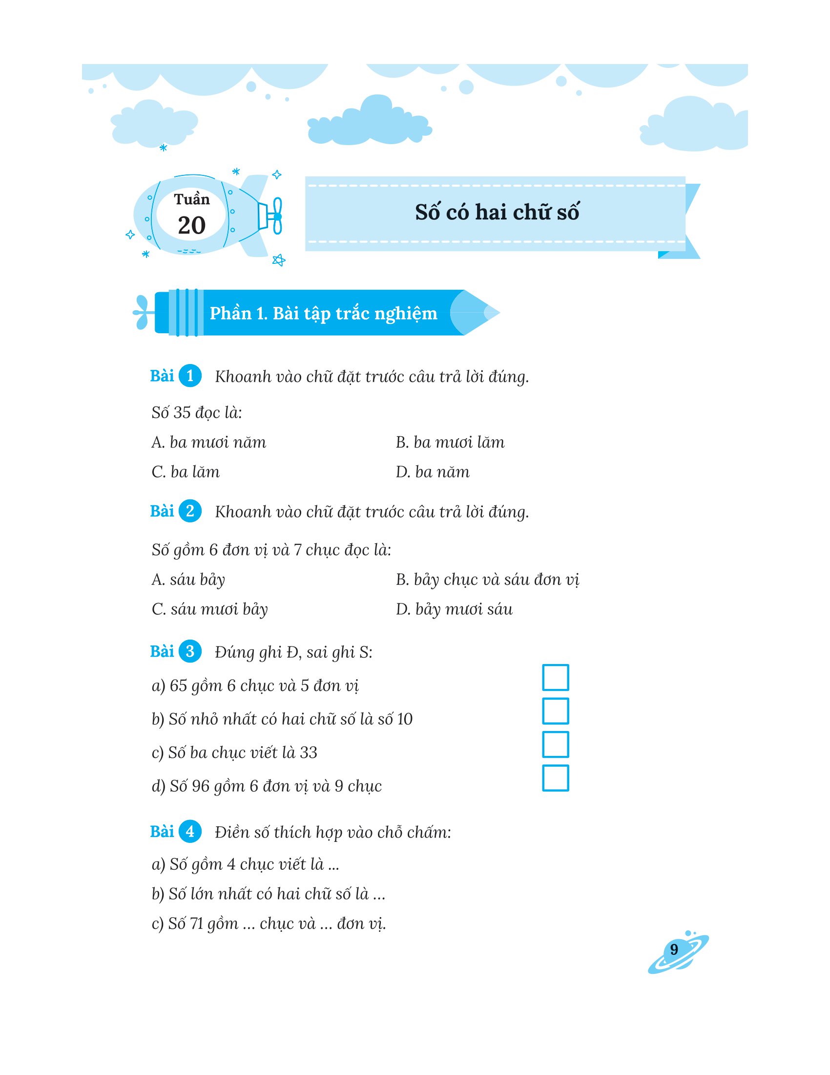 bộ bài tập bổ trợ nâng cao toán lớp 1 - tập 2 (bám sát sgk kết nối tri thức với cuộc sống) - Ảnh 8