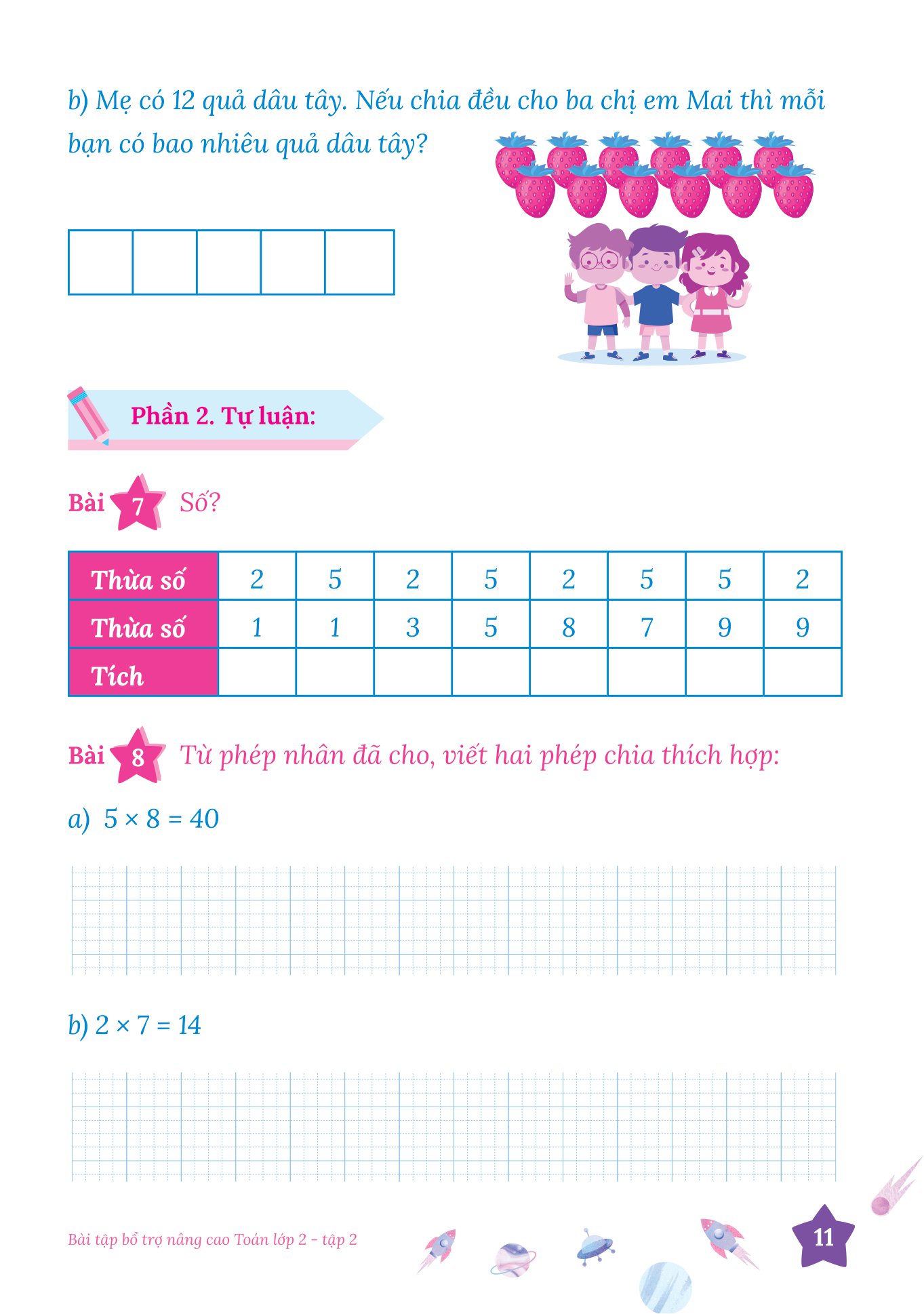 bộ bài tập bổ trợ nâng cao toán lớp 2 - tập 2 - Ảnh 12
