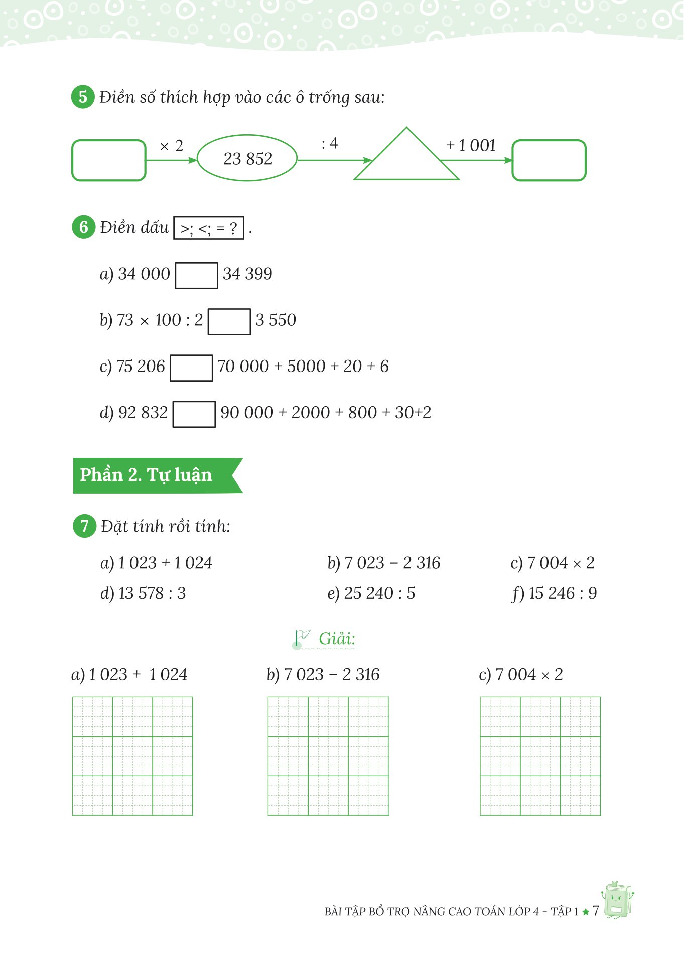 bộ bài tập bổ trợ nâng cao toán lớp 4 - tập 1 (theo chương trình của bộ sách kết nối tri thức với cuộc sống) - Ảnh 6