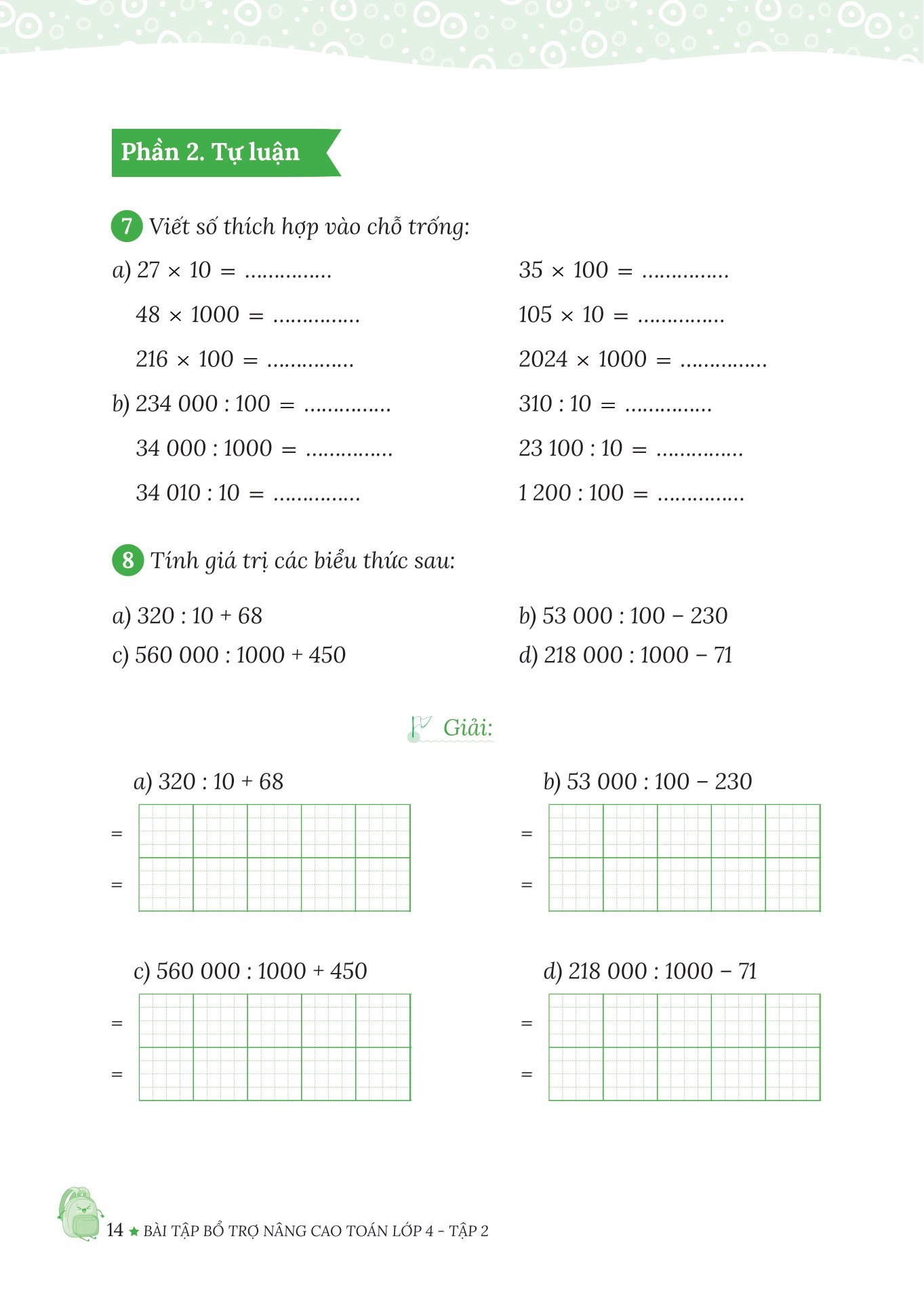 bộ bài tập bổ trợ nâng cao toán lớp 4 - tập 2 (theo chương trình của bộ sách kết nối tri thức với cuộc sống) - Ảnh 13