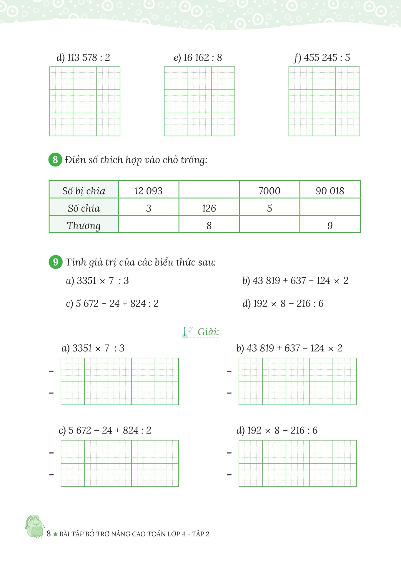bộ bài tập bổ trợ nâng cao toán lớp 4 - tập 2 (theo chương trình của bộ sách kết nối tri thức với cuộc sống) - Ảnh 7