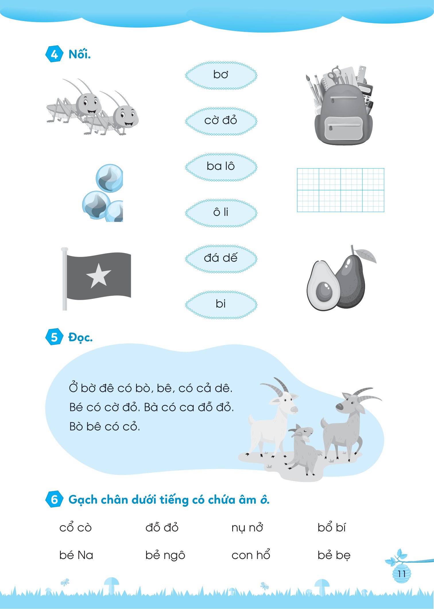 bộ bài tập bổ trợ tiếng việt cơ bản và nâng cao lớp 1 - tập 1 - Ảnh 11