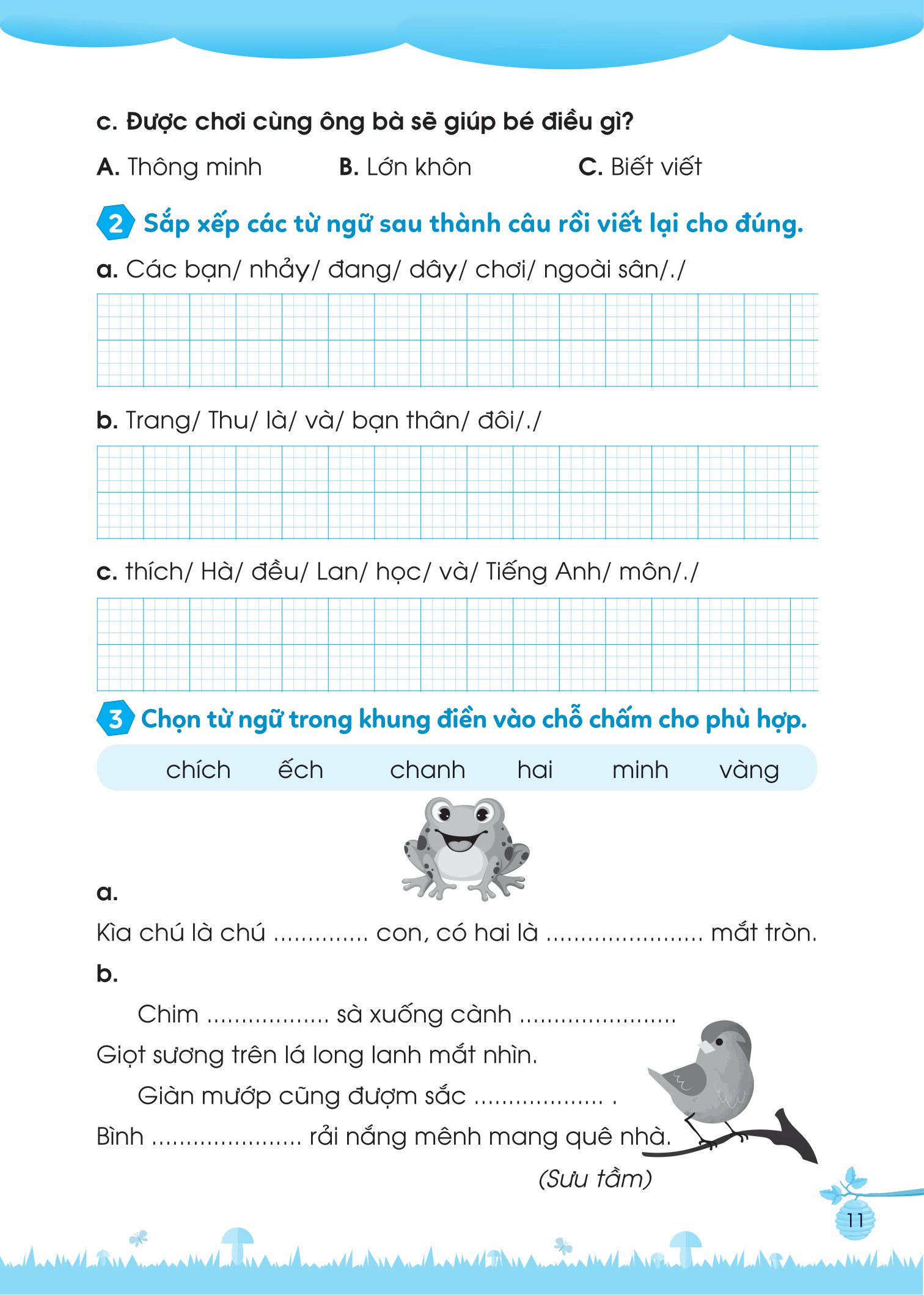 bộ bài tập bổ trợ tiếng việt cơ bản và nâng cao lớp 1 - tập 2 - Ảnh 11