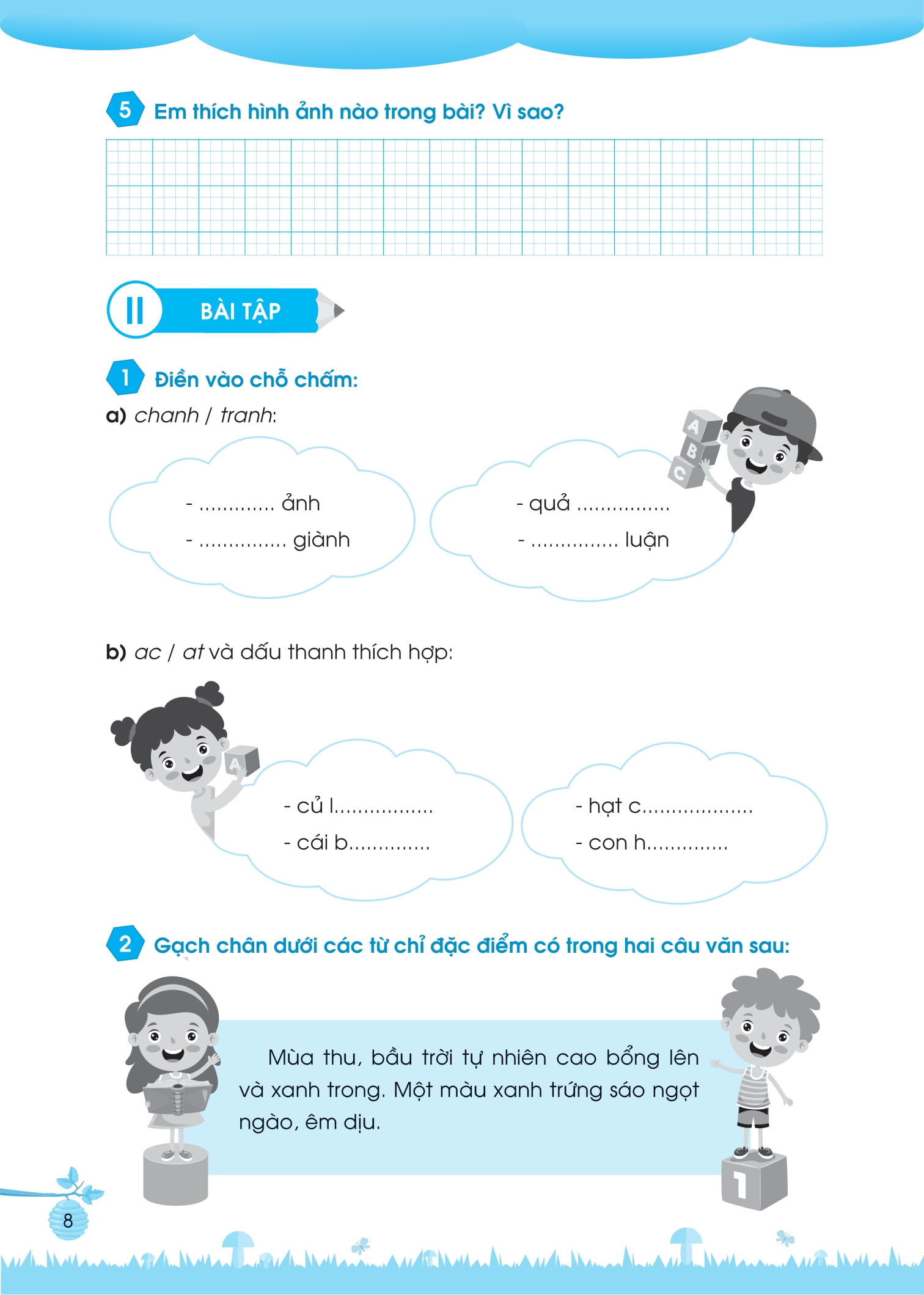 Bộ Bài Tập Bổ Trợ Tiếng Việt Cơ Bản Và Nâng Cao Lớp 2 - Tập 2 - Ảnh 9