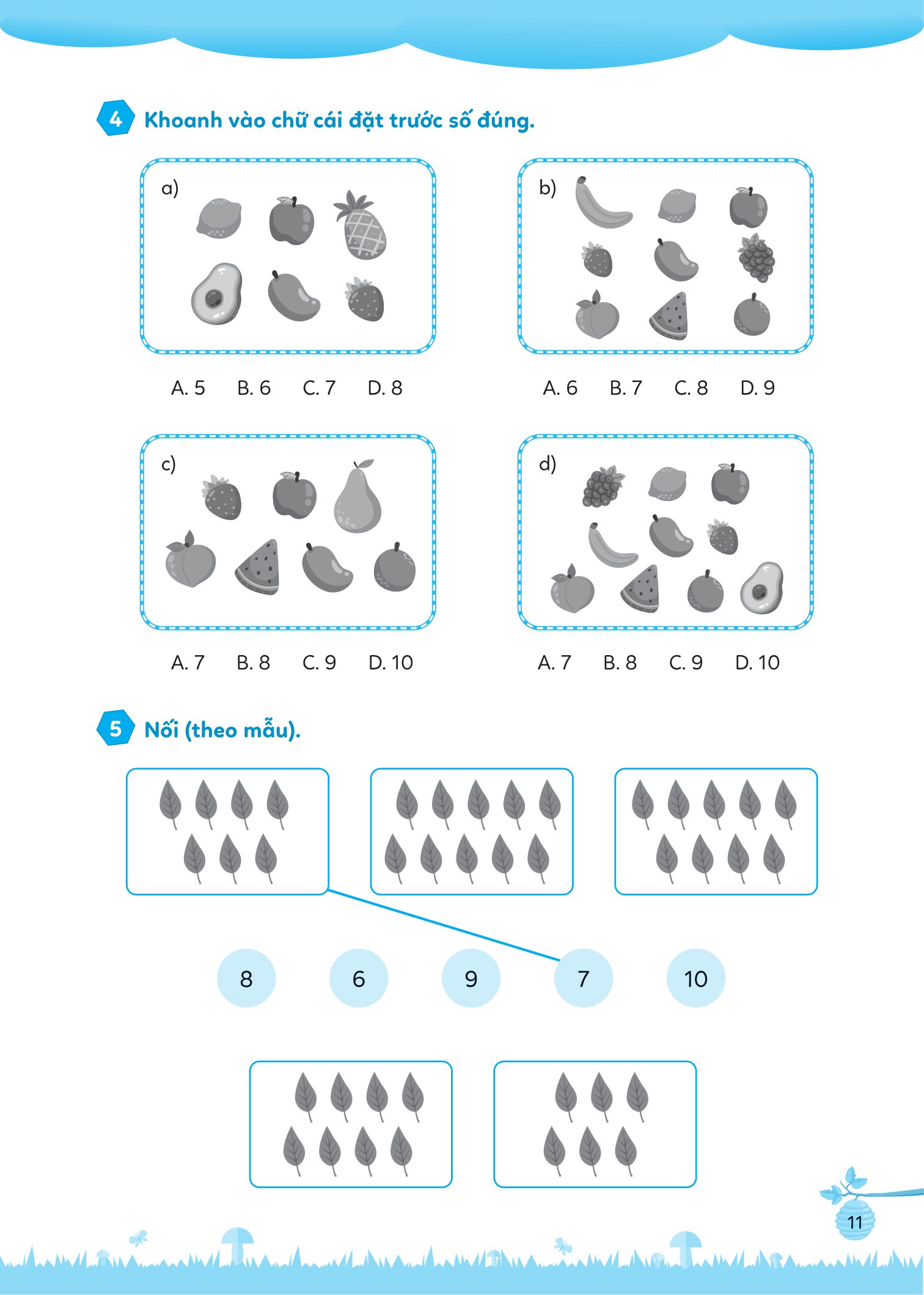 bộ bài tập bổ trợ toán cơ bản và nâng cao lớp 1 - tập 1 - Ảnh 11