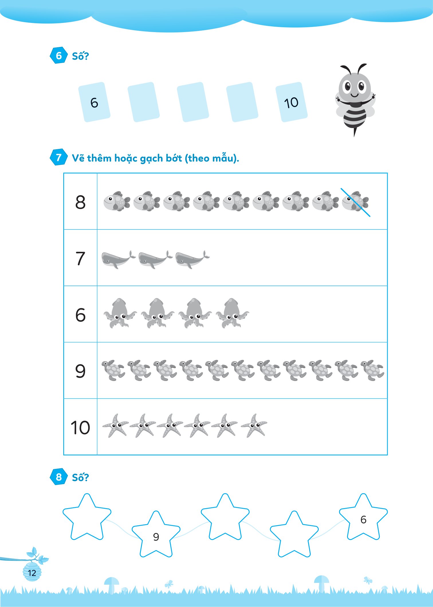 bộ bài tập bổ trợ toán cơ bản và nâng cao lớp 1 - tập 1 - Ảnh 12