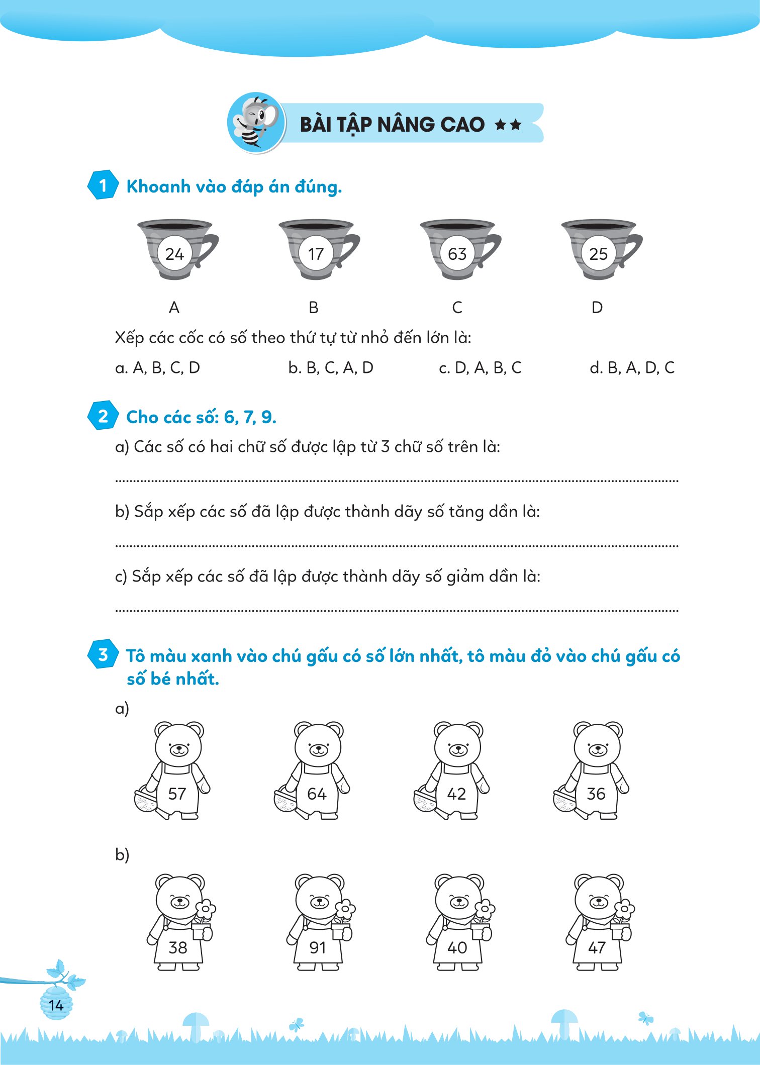 bộ bài tập bổ trợ toán cơ bản và nâng cao lớp 1 - tập 2 - Ảnh 13