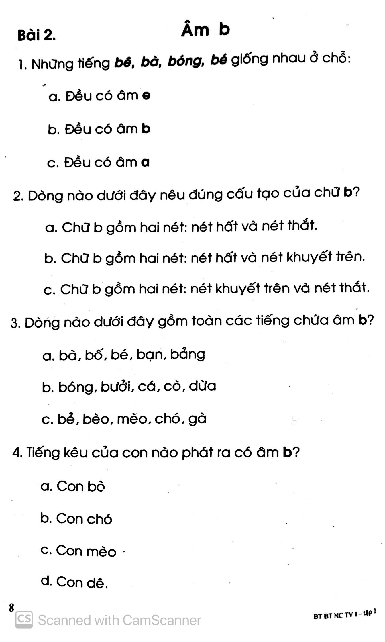 bộ bài tập bổ trợ và nâng cao tiếng việt 1 - tập 1 - Ảnh 7
