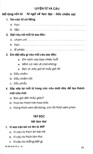 bộ bài tập bổ trợ và nâng cao tiếng việt 2 - tập 1 - Ảnh 10