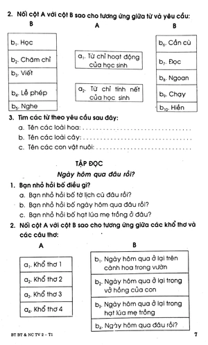 bộ bài tập bổ trợ và nâng cao tiếng việt 2 - tập 1 - Ảnh 6