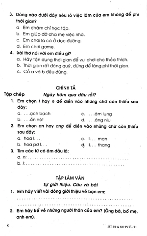 bộ bài tập bổ trợ và nâng cao tiếng việt 2 - tập 1 - Ảnh 7