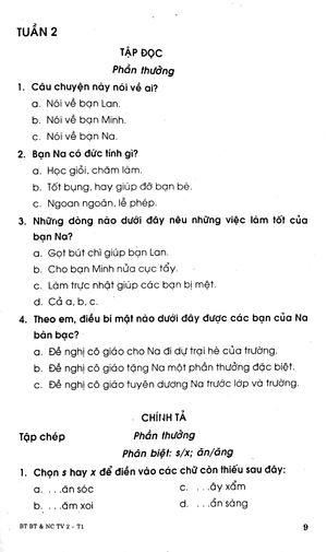 bộ bài tập bổ trợ và nâng cao tiếng việt 2 - tập 1 - Ảnh 8