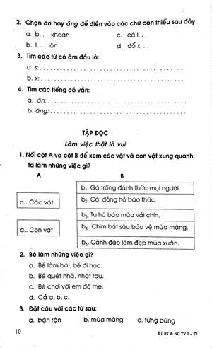 bộ bài tập bổ trợ và nâng cao tiếng việt 2 - tập 1 - Ảnh 9
