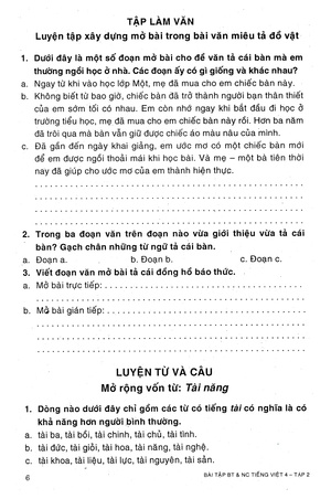 bộ bài tập bổ trợ và nâng cao tiếng việt 4 - tập 2 - Ảnh 7