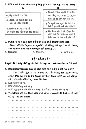 bộ bài tập bổ trợ và nâng cao tiếng việt 4 - tập 2 - Ảnh 8