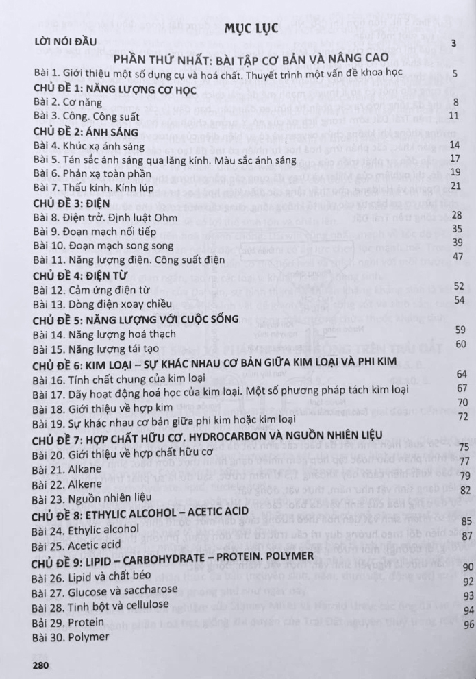 Bộ Bài Tập Cơ Bản Và Nâng Cao Khoa Học Tự Nhiên 9 - Ảnh 2