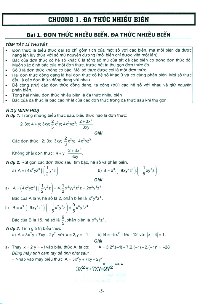 bộ bài tập cơ bản và nâng cao toán 8 - tập 1 - phần đại số - Ảnh 5