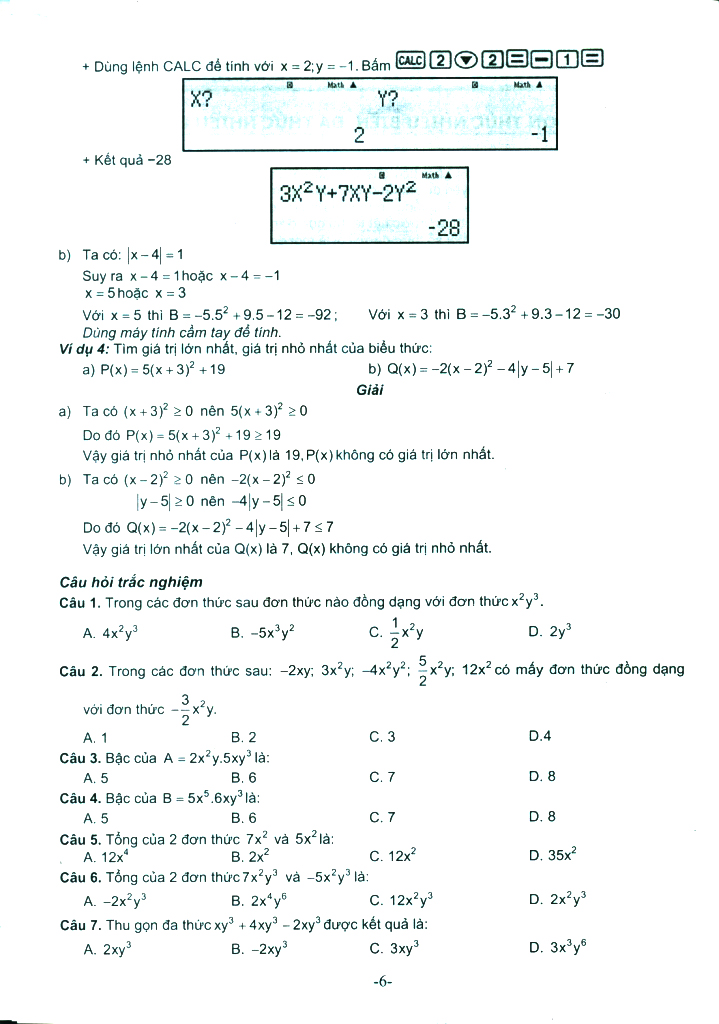 bộ bài tập cơ bản và nâng cao toán 8 - tập 1 - phần đại số - Ảnh 6