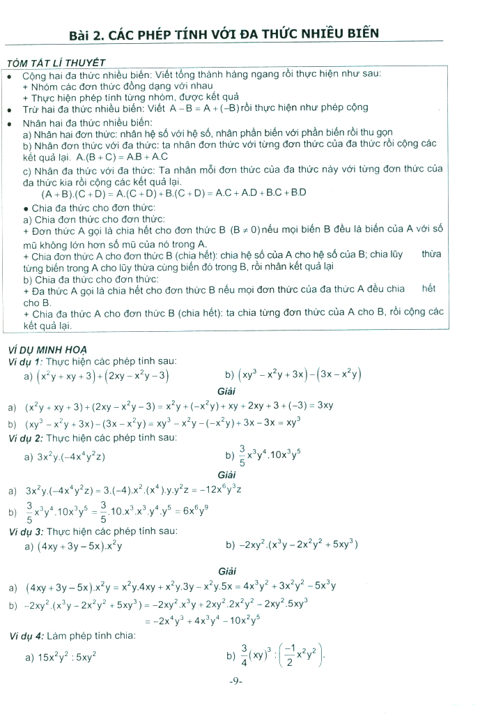 bộ bài tập cơ bản và nâng cao toán 8 - tập 1 - phần đại số - Ảnh 8