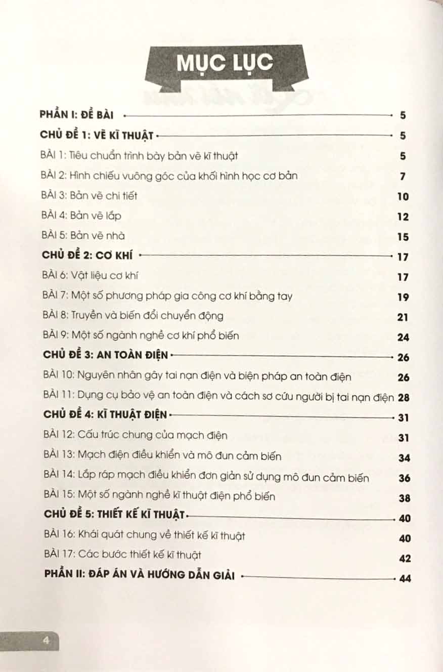 bộ bài tập công nghệ 8 (cánh diều) (chuẩn) - Ảnh 4