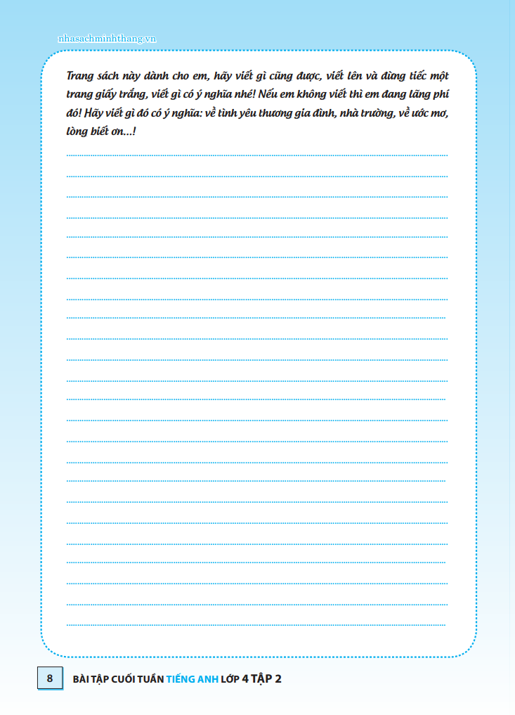 bộ bài tập cuối tuần tiếng anh lớp 4 tập 1 - có đáp án (tái bản 2020) - Ảnh 4