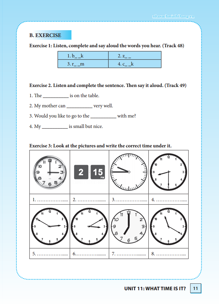 bộ bài tập cuối tuần tiếng anh lớp 4 tập 1 - có đáp án (tái bản 2020) - Ảnh 7