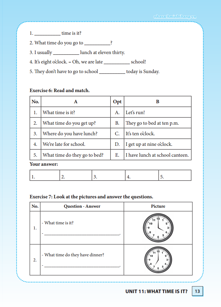 bộ bài tập cuối tuần tiếng anh lớp 4 tập 1 - có đáp án (tái bản 2020) - Ảnh 9