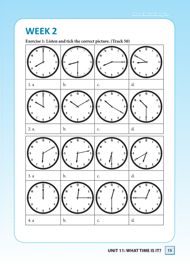 bộ bài tập cuối tuần tiếng anh lớp 4 tập 2 - có đáp án (tái bản 2021) - Ảnh 11