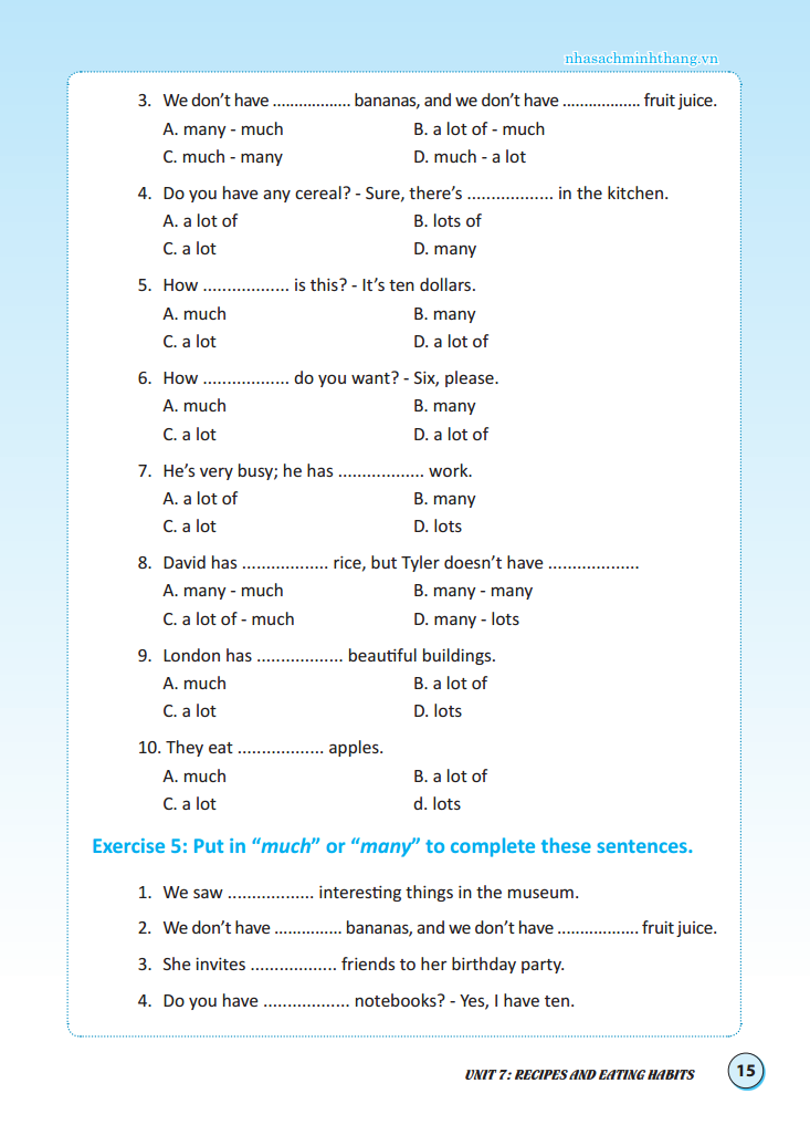 bộ bài tập cuối tuần tiếng anh lớp 9 - tập 2 - có đáp án (tái bản 2020) - Ảnh 11