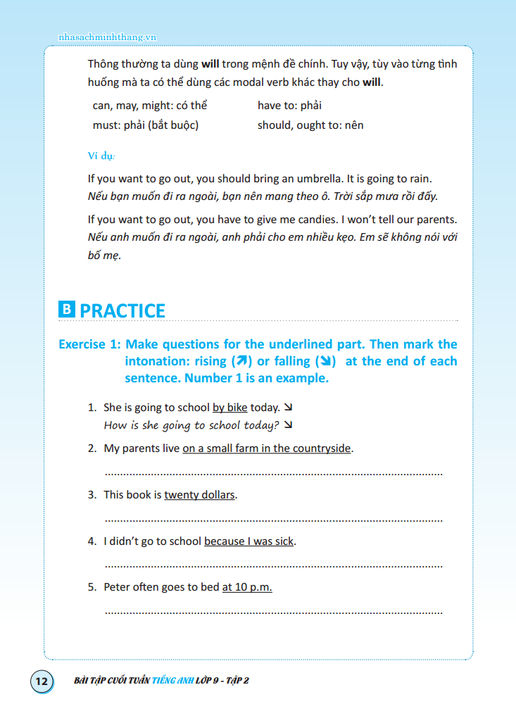 bộ bài tập cuối tuần tiếng anh lớp 9 - tập 2 - có đáp án (tái bản 2020) - Ảnh 8