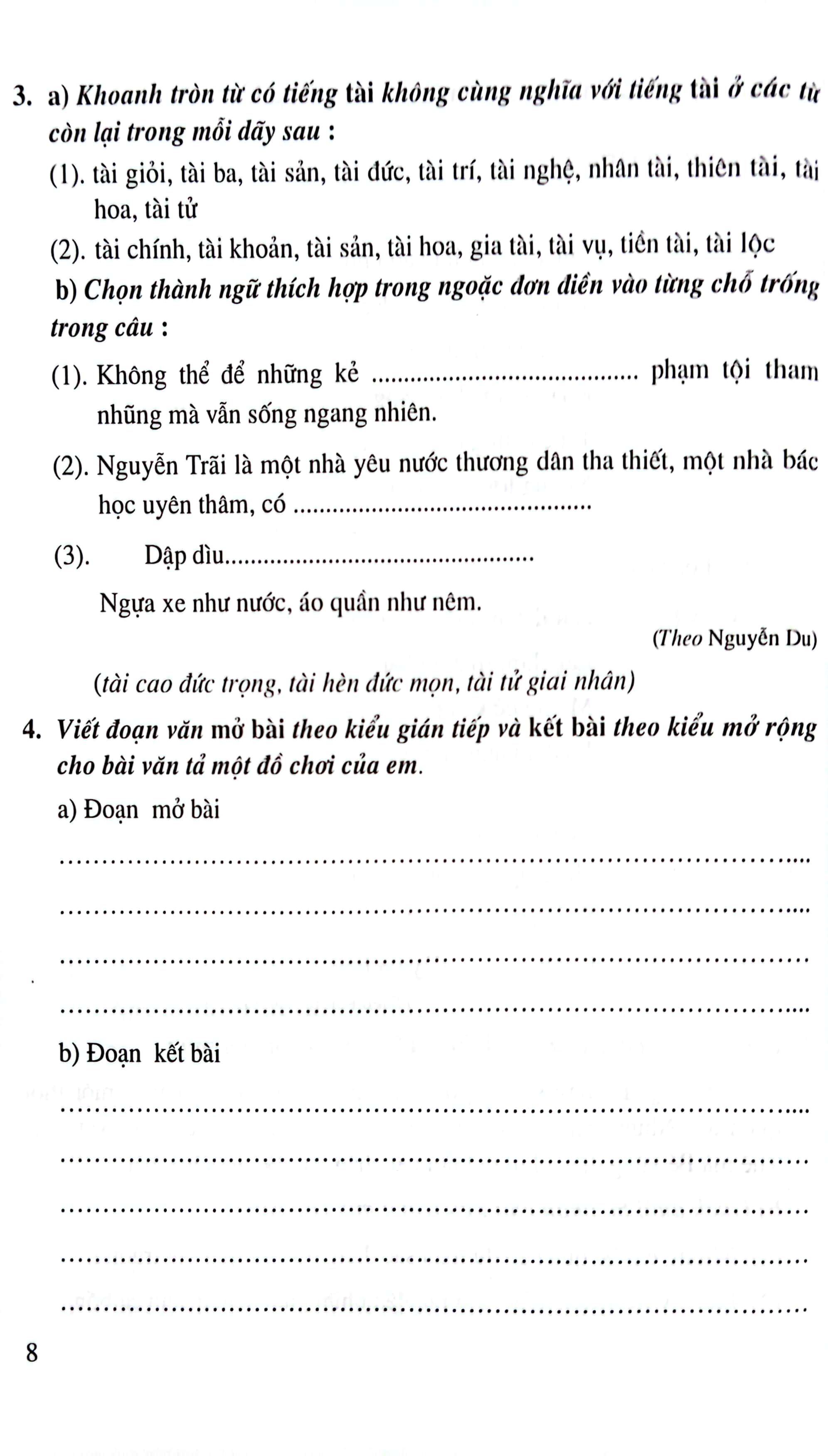 bộ bài tập cuối tuần tiếng việt 4 - tập 2 (2021) - Ảnh 6