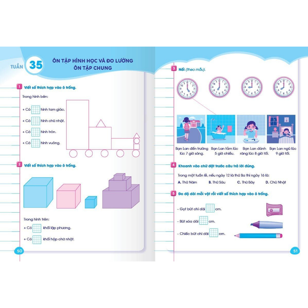 bộ bài tập cuối tuần toán 1 - tập 2 (kết nối tri thức) - Ảnh 3