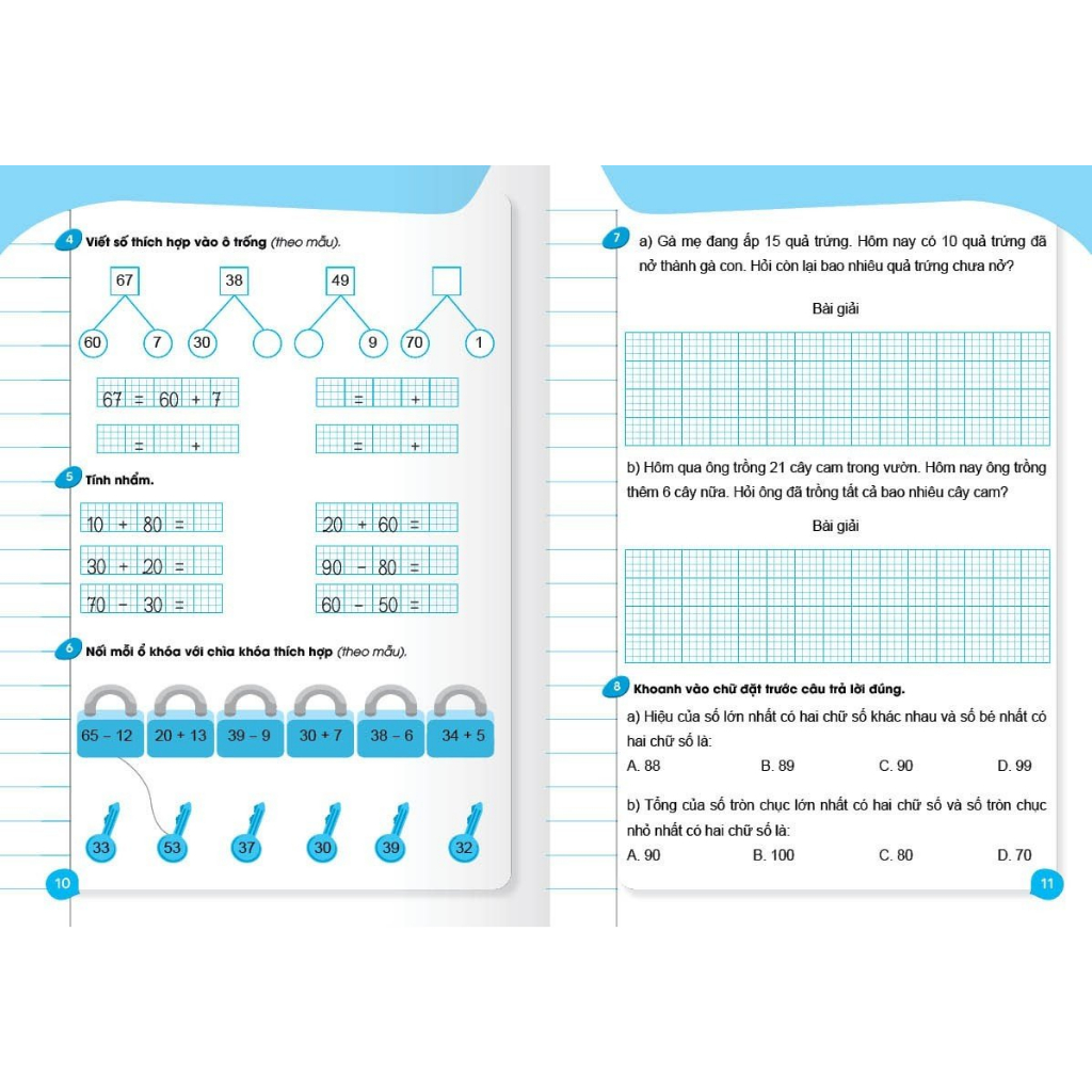 bộ bài tập cuối tuần toán 2 - tập 1 (kết nối tri thức) - Ảnh 4