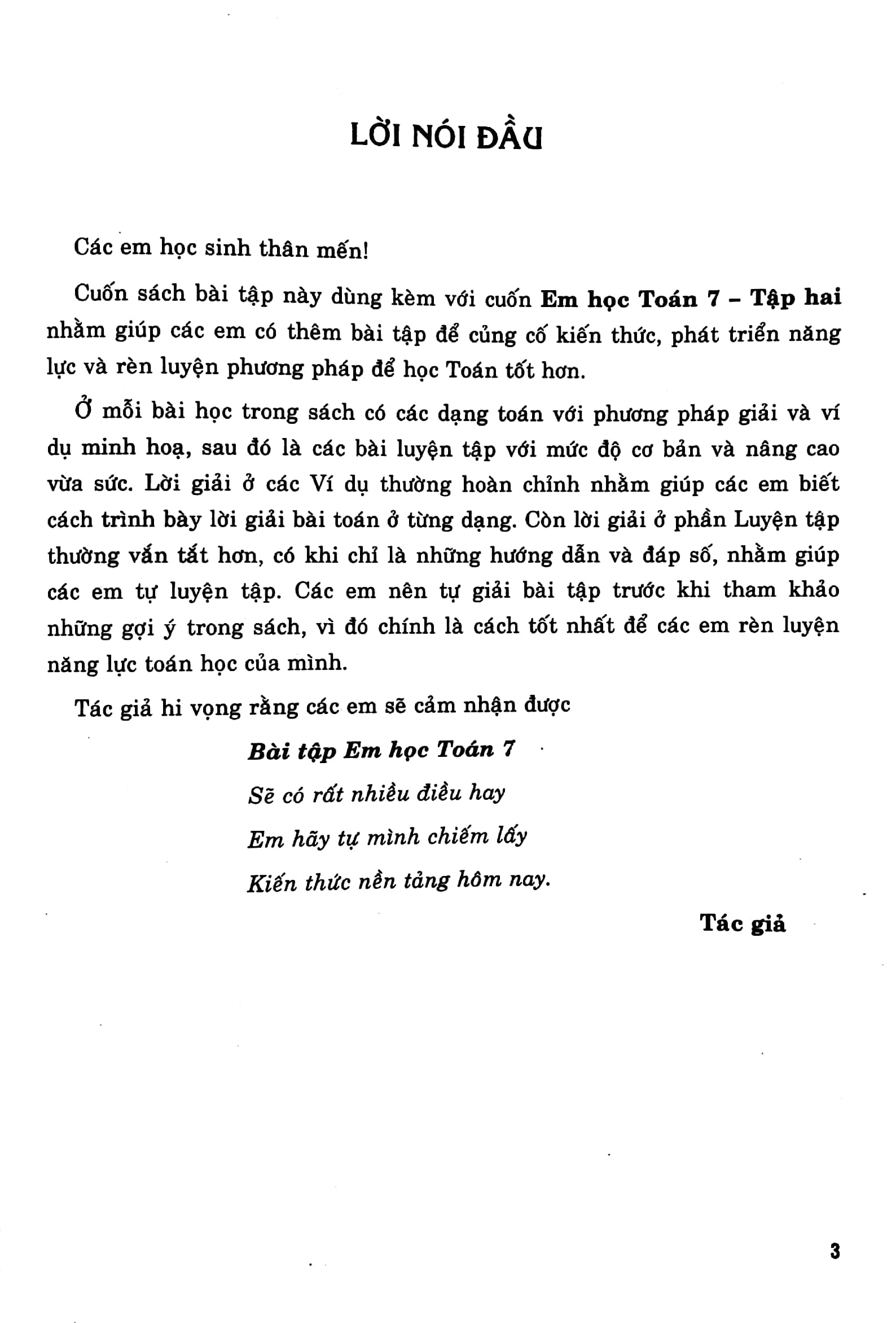 bộ bài tập em học toán lớp 7 - tập 2 (dùng chung cho các bộ sgk hiện hành) - Ảnh 5