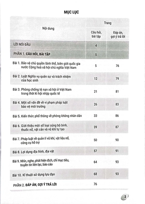 bộ bài tập giáo dục quốc phòng an ninh 11 (cánh diều) (chuẩn) - Ảnh 3