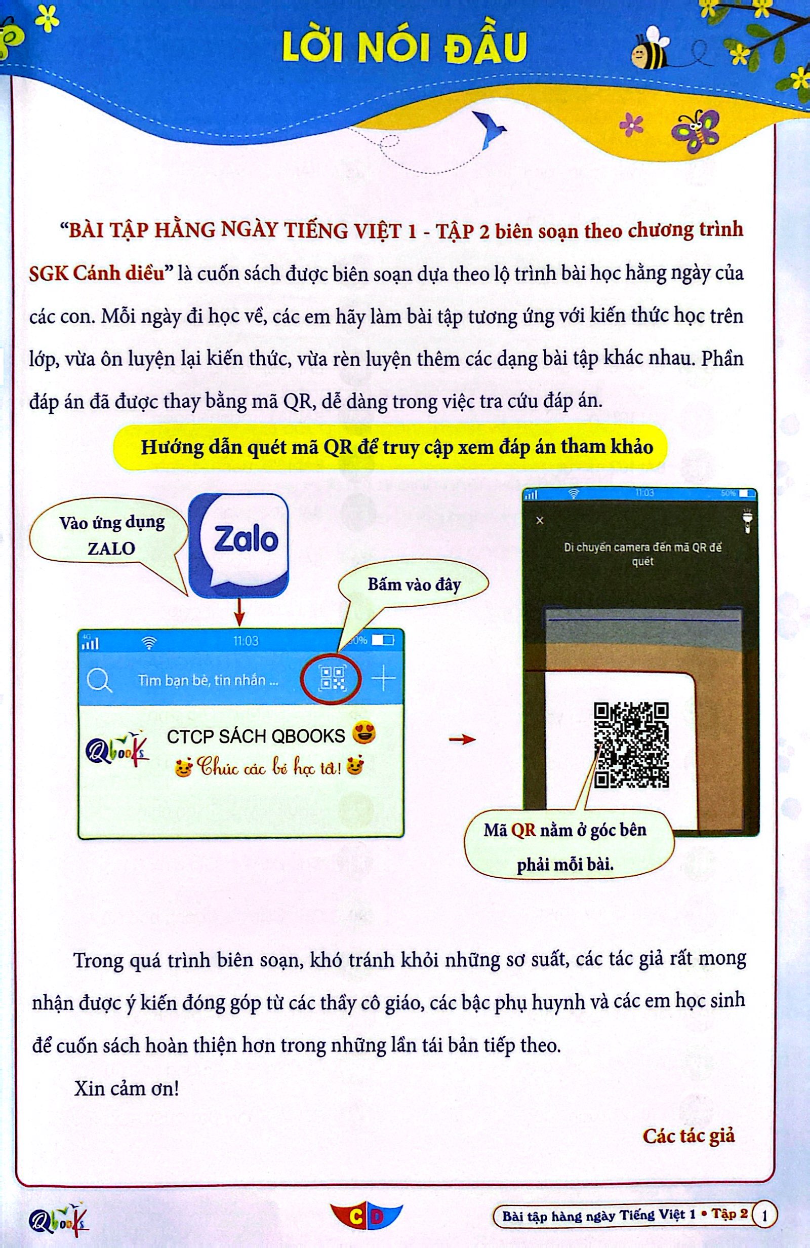 bộ bài tập hằng ngày tiếng việt 1 - tập 2 (cánh diều) (2022) - Ảnh 3