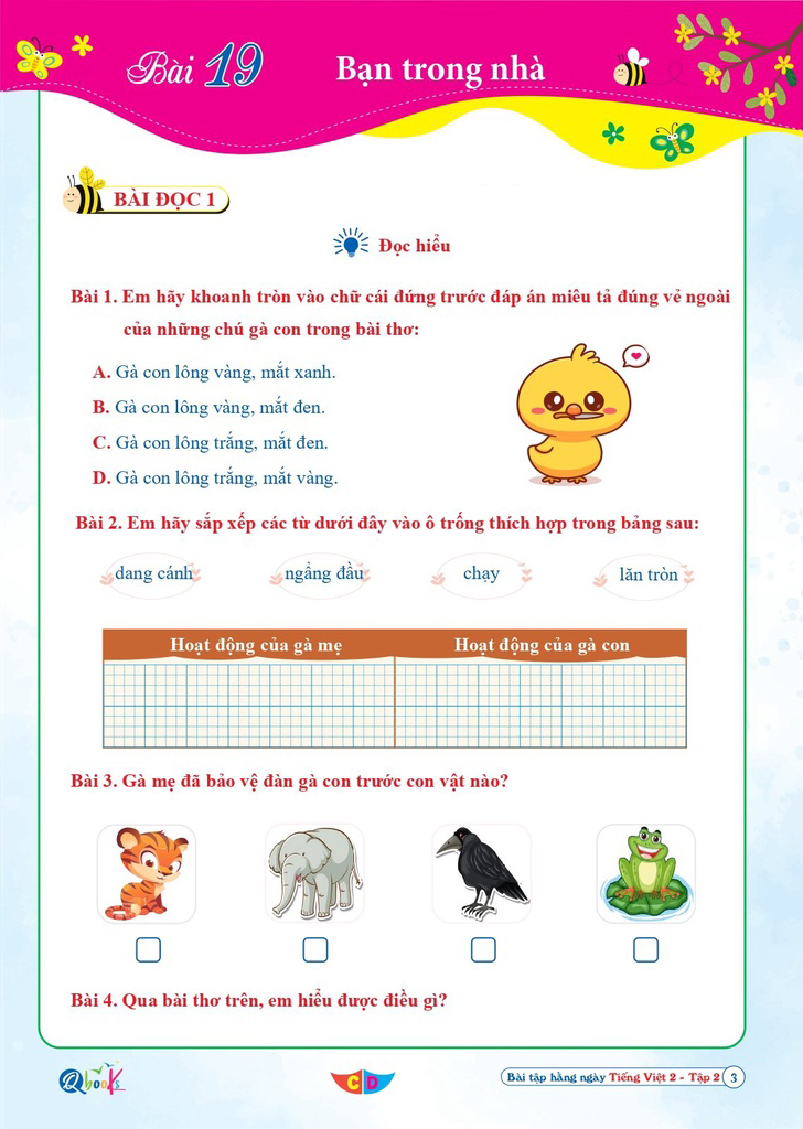 Bo
						
										
										Bai Tap Hang Ngay Tieng Viet 2 - Tap 2 (Bien Soan Theo Chuong Trinh SGK Canh Dieu) - Ảnh 3