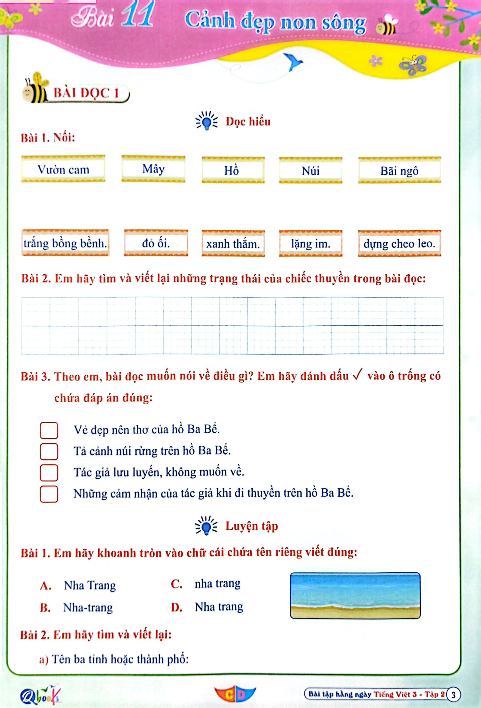 bộ bài tập hằng ngày tiếng việt 3 - tập 2 (cánh diều) (2022) - Ảnh 4