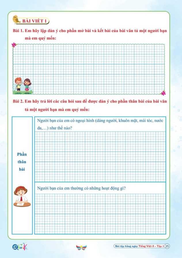 Bộ Bài Tập Hằng Ngày Tiếng Việt 5 - Tập 1 (Cánh Diều) - Ảnh 8