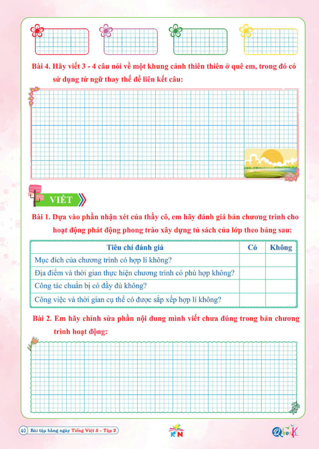 Bộ Bài Tập Hằng Ngày Tiếng Việt 5 - Tập 2 (Kết Nối) - Ảnh 4