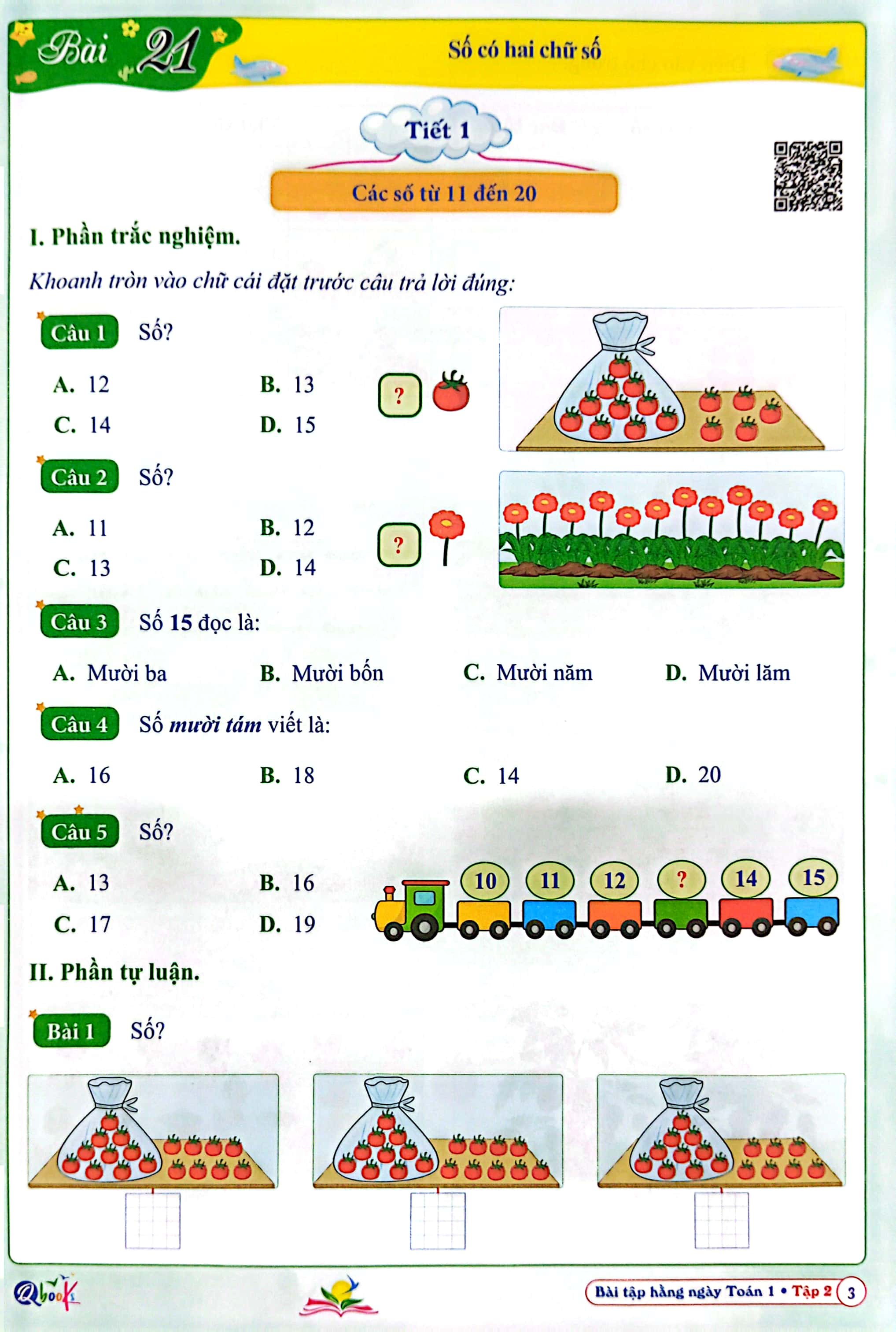 bộ bài tập hằng ngày toán 1 - tập 2 (kết nối) (2022) - Ảnh 4