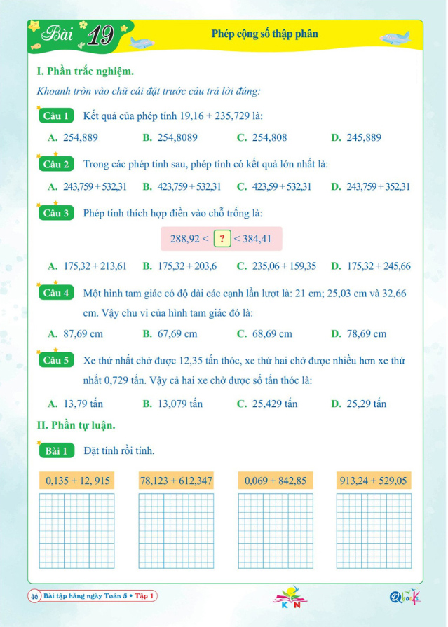 Bộ Bài Tập Hằng Ngày Toán 5 - Tập 1 (Kết Nối) - Ảnh 4