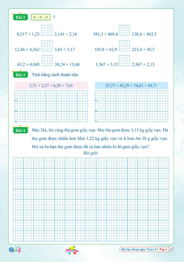 Bộ Bài Tập Hằng Ngày Toán 5 - Tập 1 (Kết Nối) - Ảnh 5