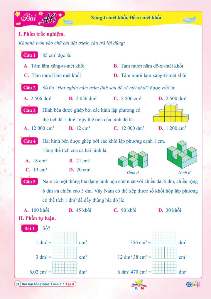 Bộ Bài Tập Hằng Ngày Toán 5 - Tập 2 (Kết Nối) - Ảnh 4