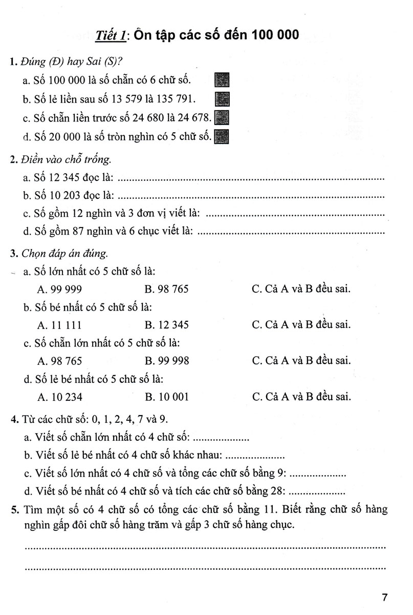 bộ bài tập hay và khó toán 4 - tập 1 (dùng chung cho các bộ sgk hiện hành) - Ảnh 6