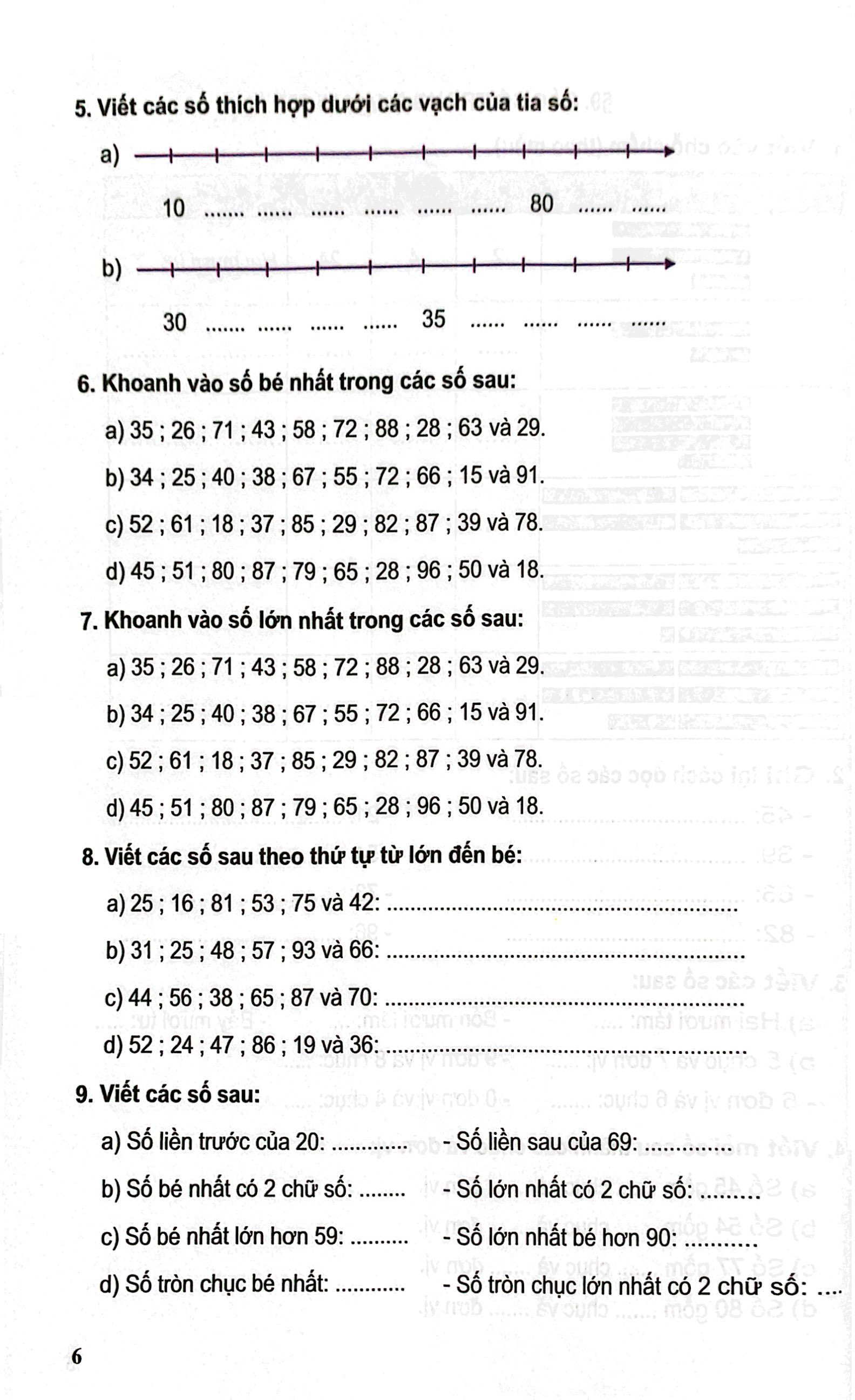 bộ bài tập phát triển năng lực học sinh môn toán lớp 1 - tập 2 - Ảnh 5