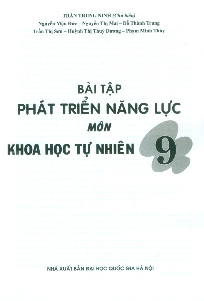 Bộ Bài Tập Phát Triển Năng Lực Môn Khoa Học Tự Nhiên 9 - Ảnh 3