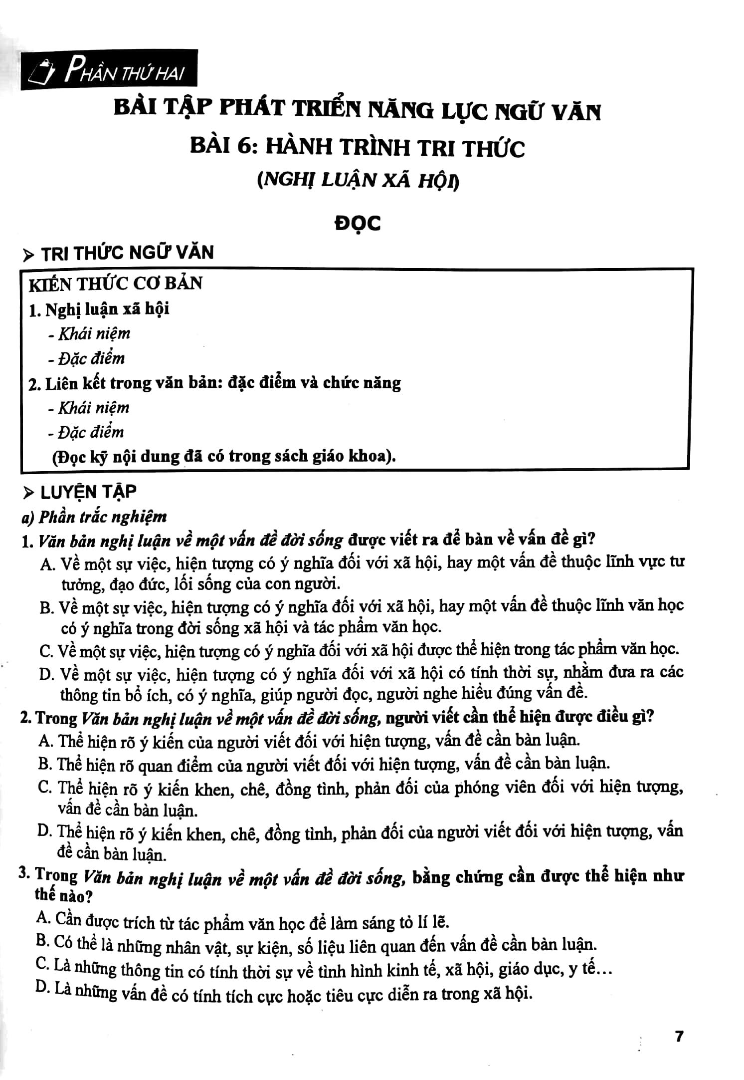 bộ bài tập phát triển năng lực ngữ văn 7 - tập 2 - Ảnh 6