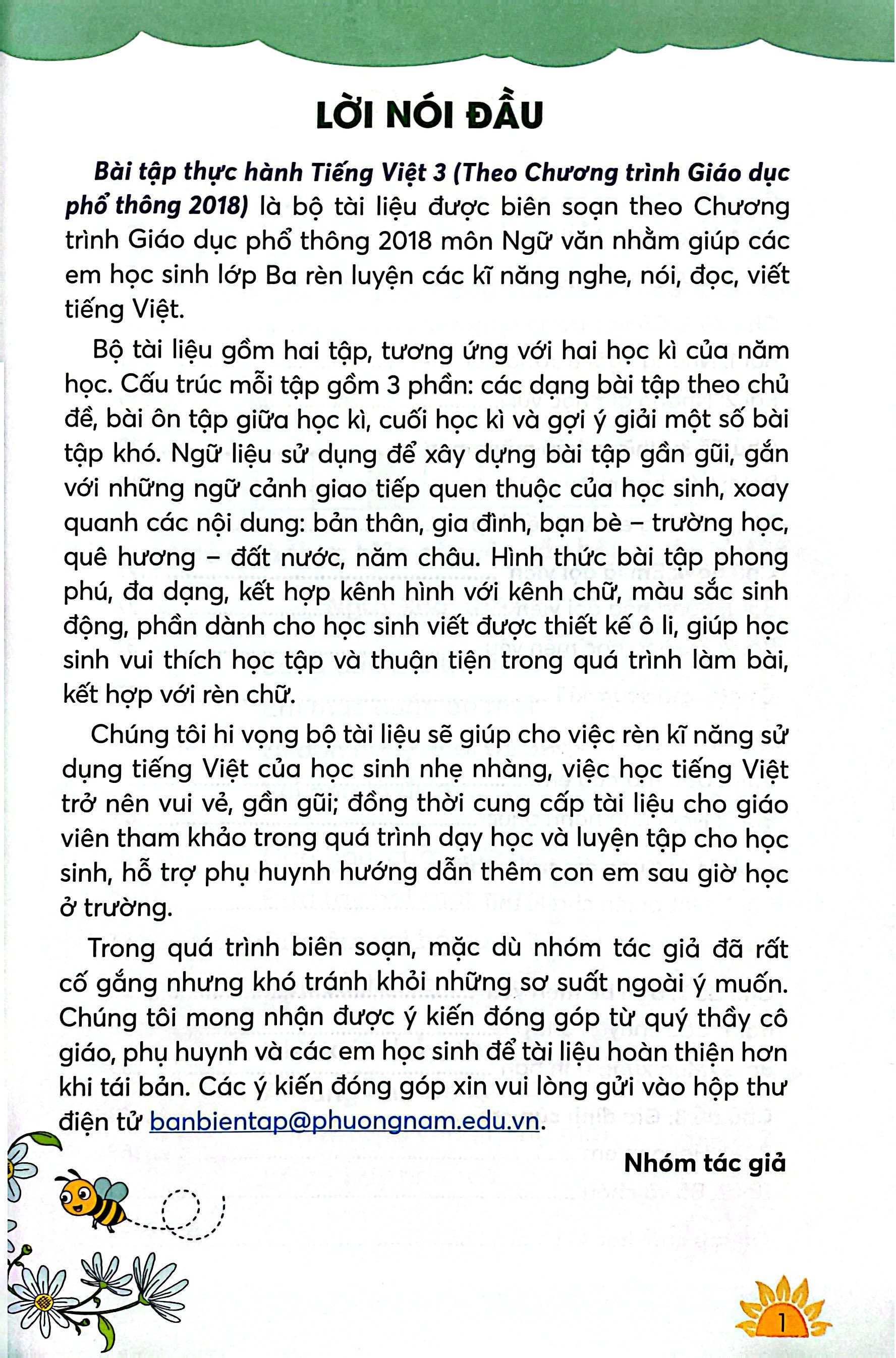Bộ
						
										
										Bài Tập Thực Hành Tiếng Việt 3 - Tập 1 (Theo Chương Trình Giáo Dục Phổ Thông 2018) - Ảnh 3