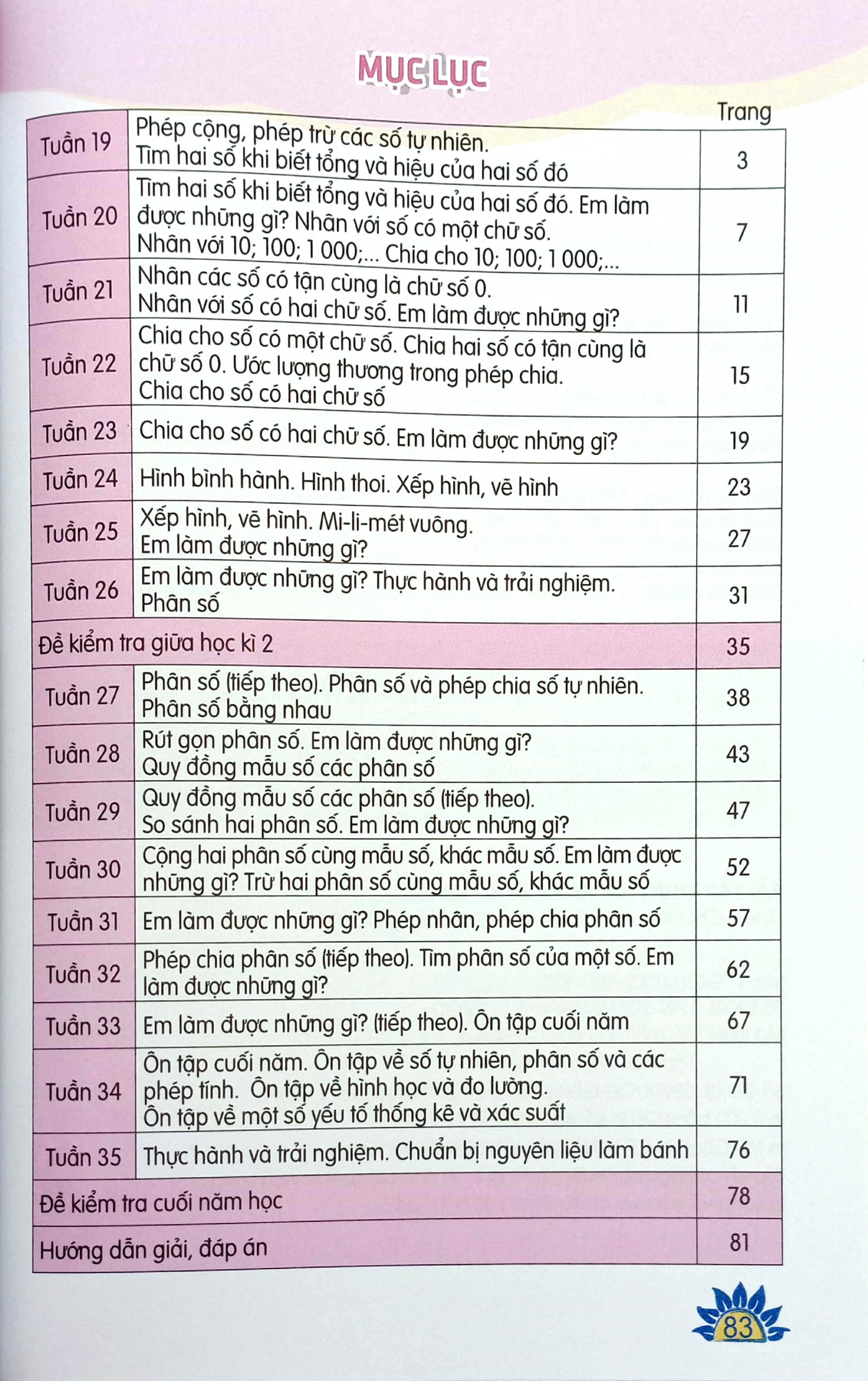 bộ bài tập thực hành toán 4 - tập 2 (theo chương trình giáo dục phổ thông 2018) - Ảnh 3
